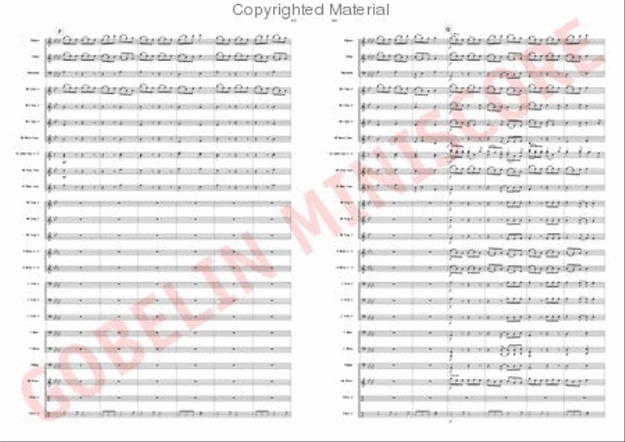 Land of Legends Concert Band scores gallery preview page 22