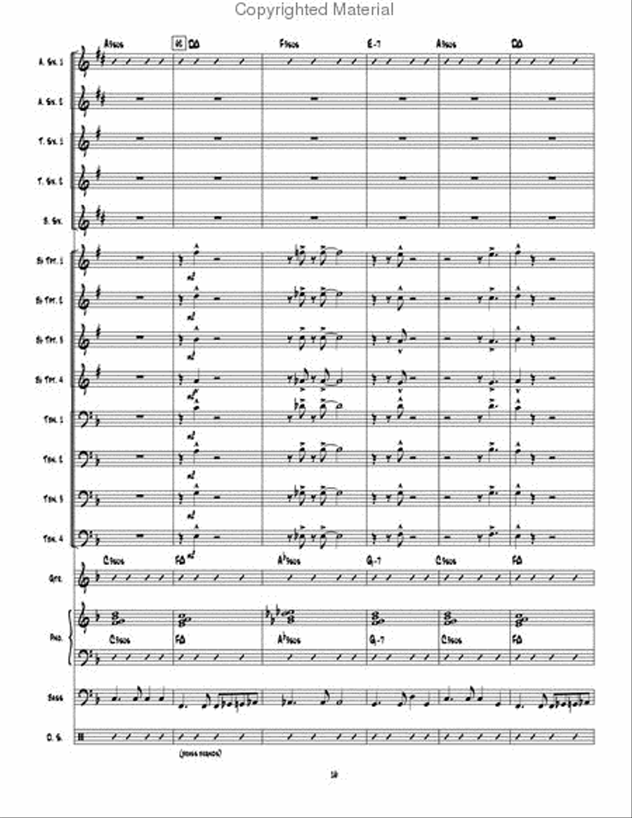 Man Ain't Said My Name Man Ain't Said My Name Jazz Ensemble scores gallery preview page 17
