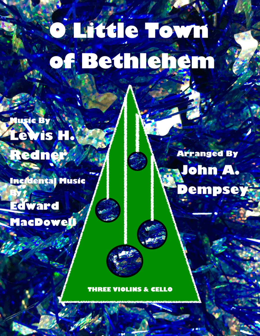 O Little Town of Bethlehem (String Quartet): Three Violins and Cello image number null
