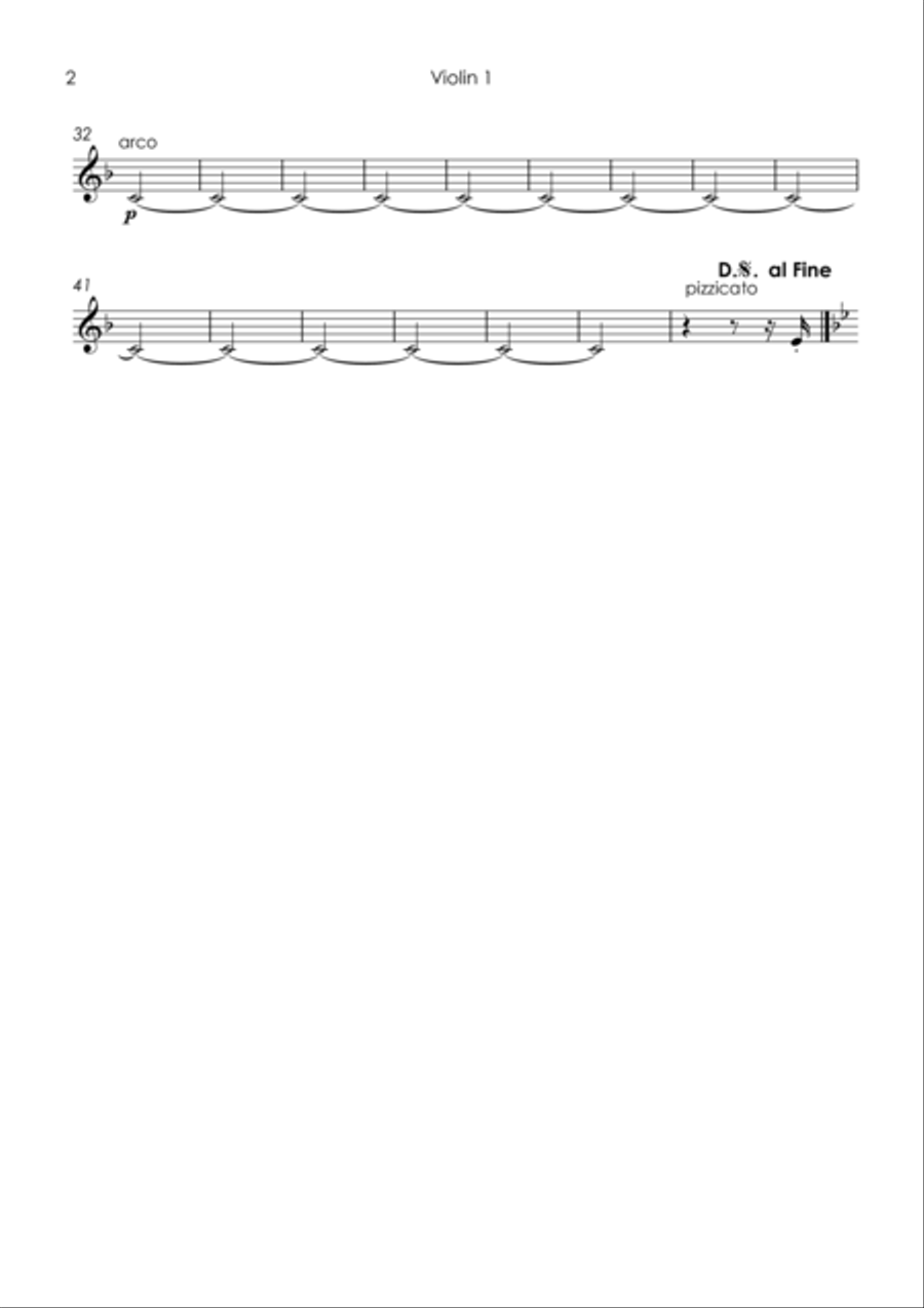 Pizzicati from ’Sylvia’ - string quartet String Quartet scores gallery preview page 4