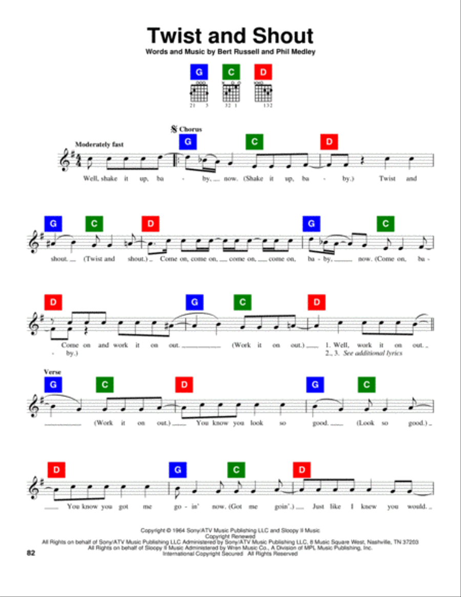 Twist And Shout School and Community scores gallery preview page 1