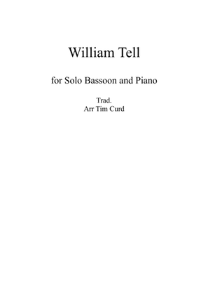 Book cover for William Tell. For Solo Bassoon and Piano