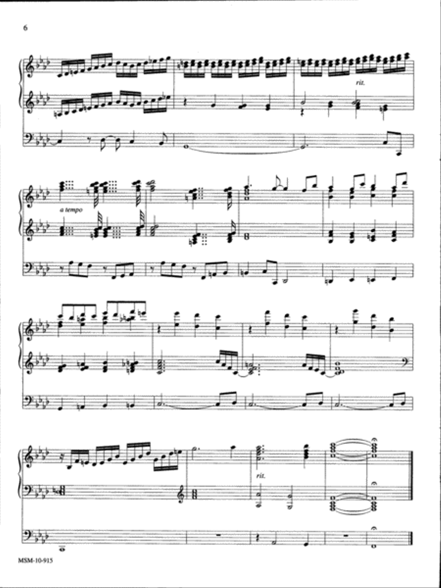 Adagio and Fugue in F Minor Organ scores gallery preview page 4