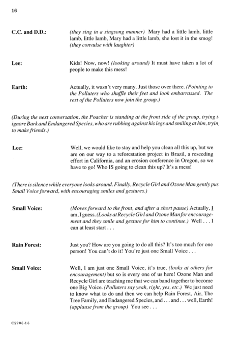 Gonna Have An Earth Day - Singer's Ed Unison Choir scores gallery preview page 18