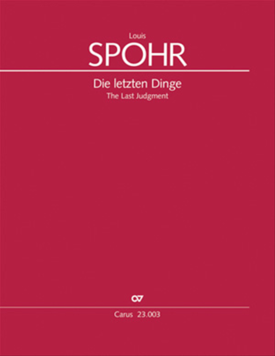 The Last Judgment (Die letzten Dinge) 4-Part scores gallery preview page 1