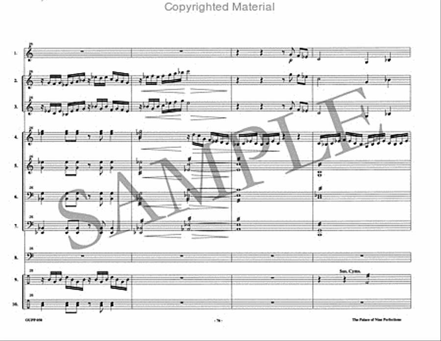 The Palace of Nine Perfections Percussion Ensemble scores gallery preview page 24