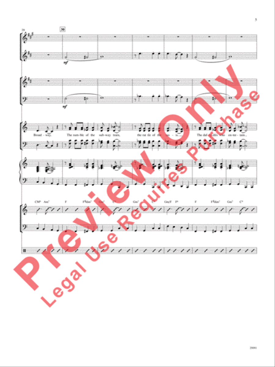 Lullaby of Broadway (and Forty-Second Street) Choir scores gallery preview page 6