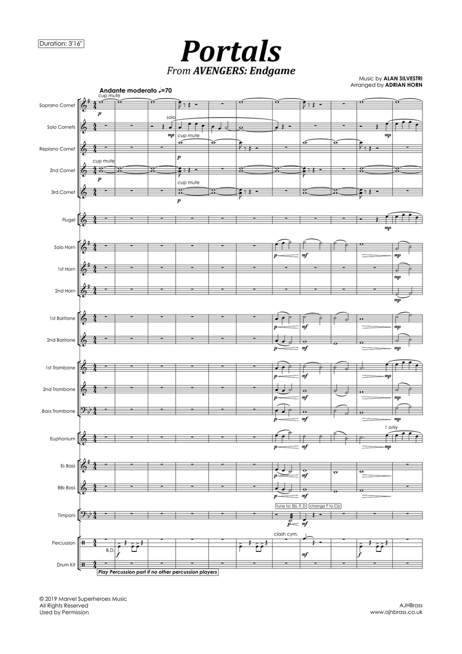 Portals Brass Band scores gallery preview page 3