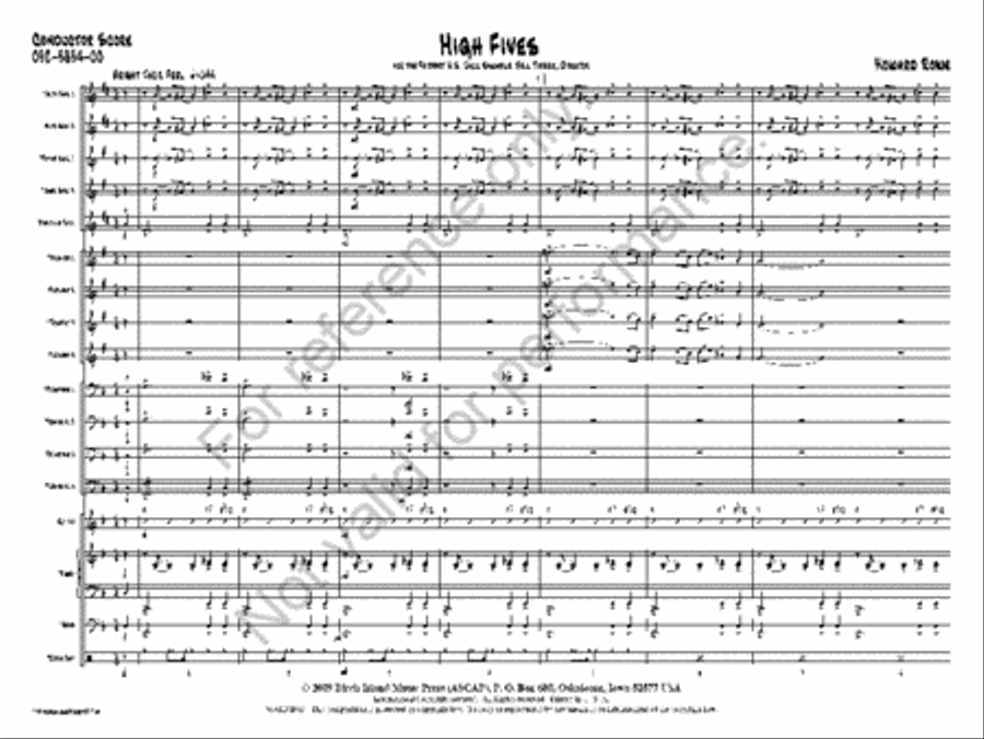 High Fives Jazz Ensemble scores gallery preview page 2