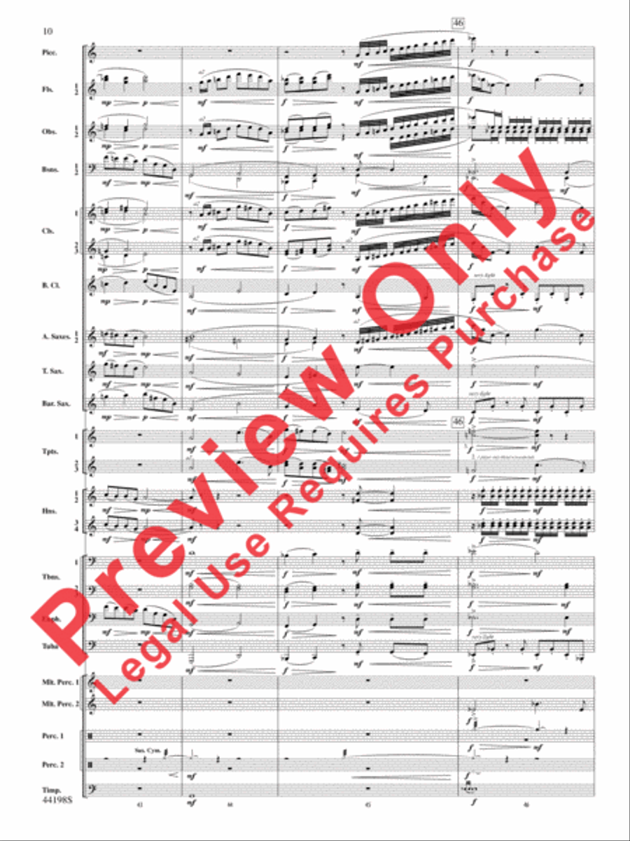 Afterlife Concert Band scores gallery preview page 11