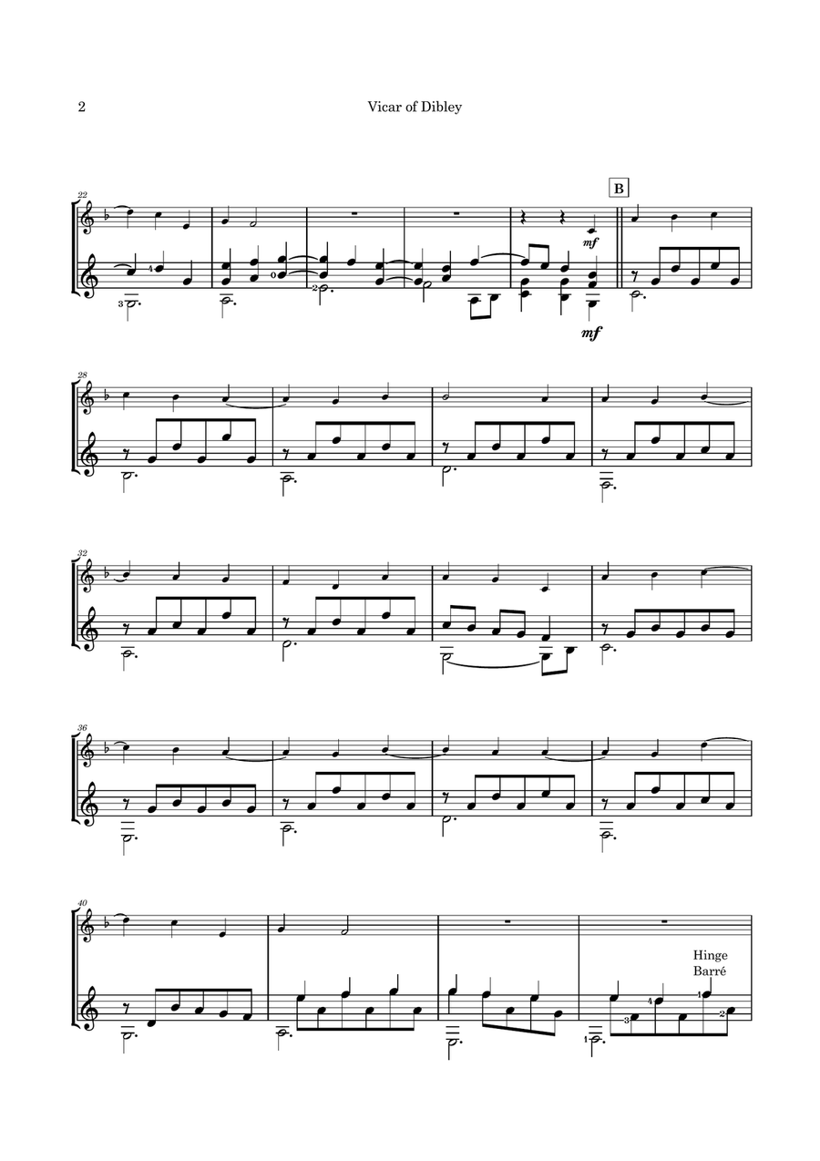 Psalm 23 (theme From The Vicar Of Dibley) B-Flat Clarinet scores gallery preview page 5