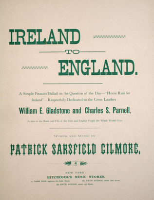 Book cover for Ireland to England