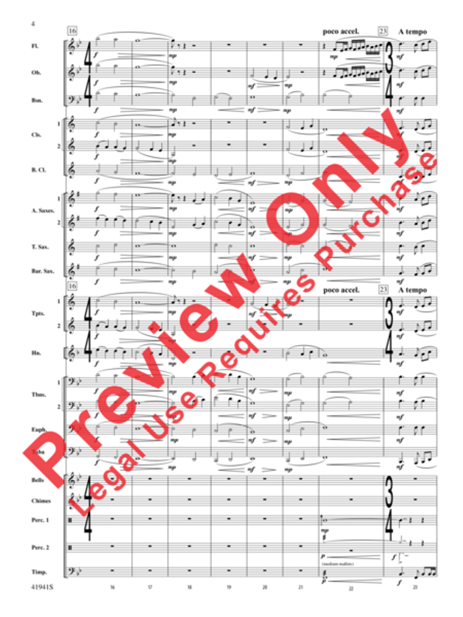 Forgotten Heroes Concert Band scores gallery preview page 5