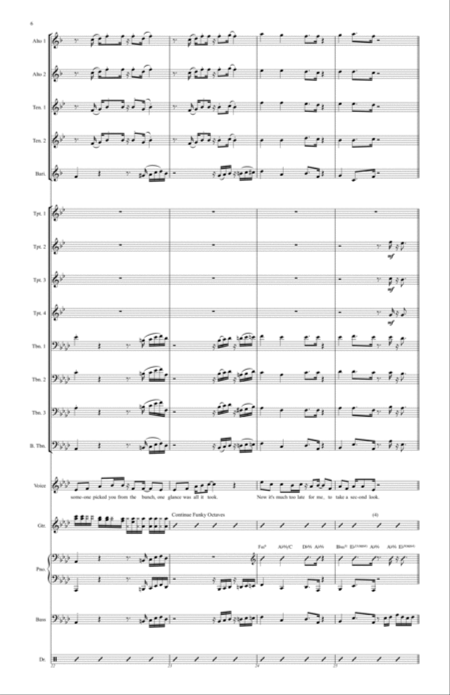 I Want You Back Jazz Ensemble scores gallery preview page 6