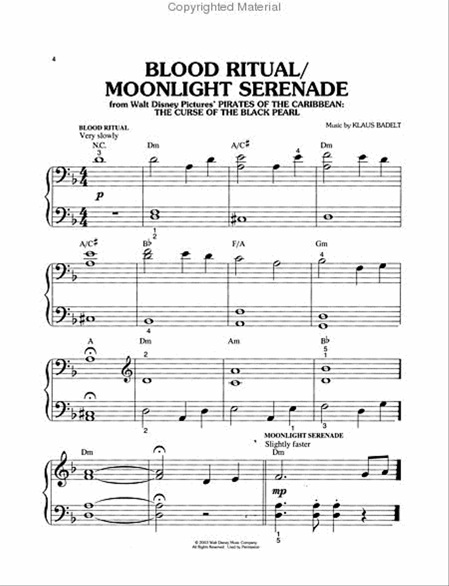 Pirates of the Caribbean Pirates of the Caribbean Easy Piano scores gallery preview page 2