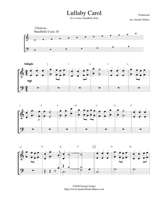 Lullaby Carol (Lullaby, Jesus) - for 3-octave handbell choir