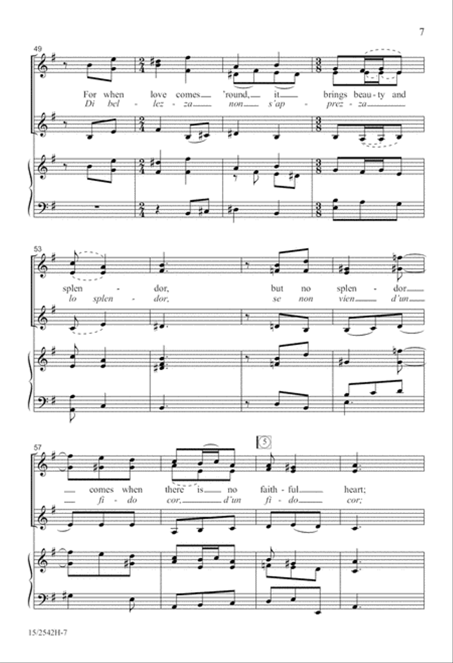 Bel Piacere (Such Pleasure) SSA scores gallery preview page 7