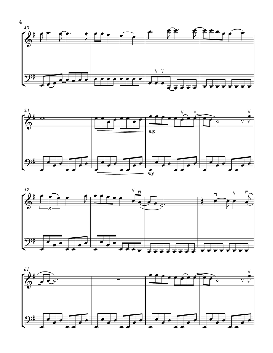 Livin' On A Prayer String Duet scores gallery preview page 4