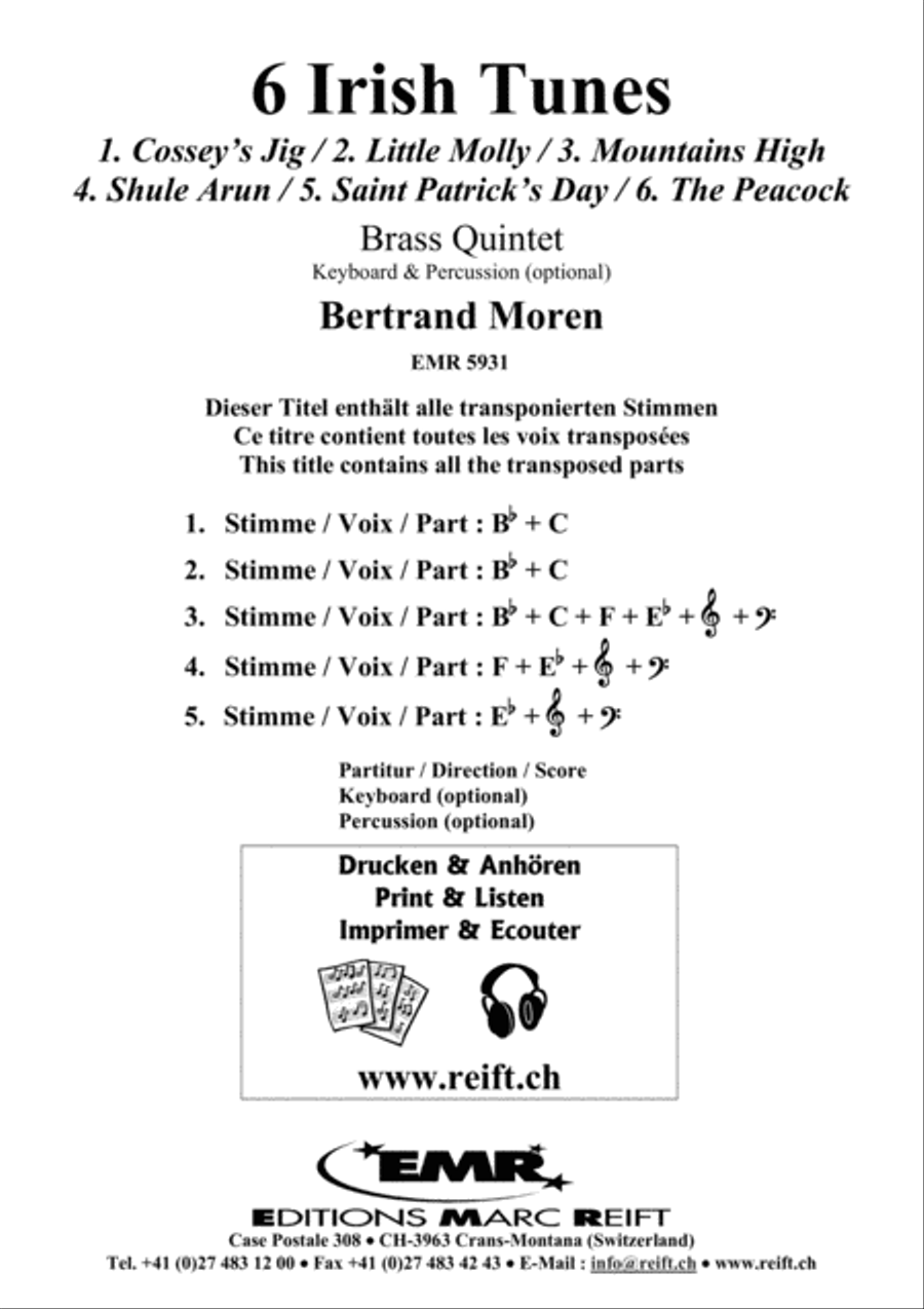 6 Irish Tunes Brass Band scores gallery preview page 2