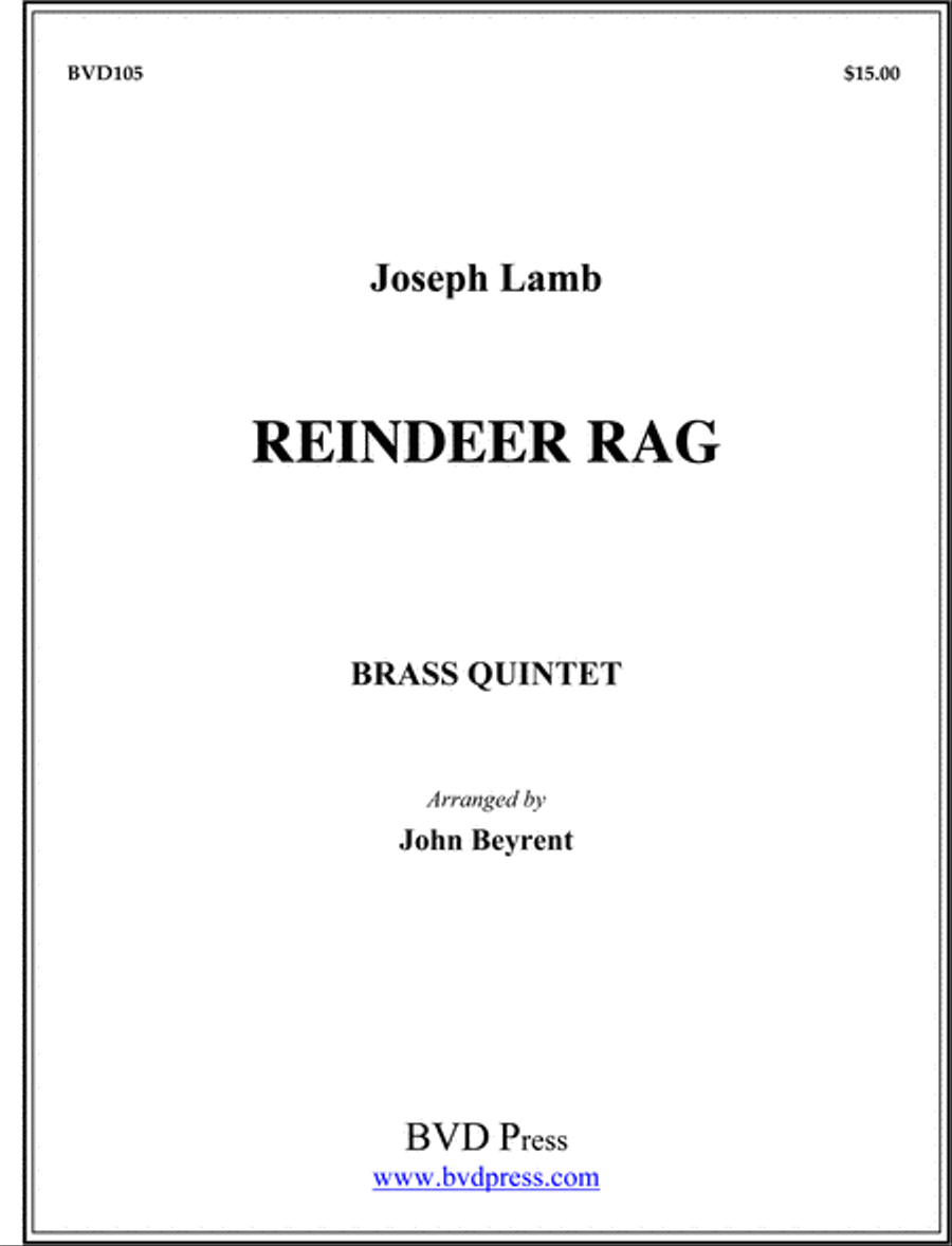 Reindeer Rag Brass Quintet scores gallery preview page 1