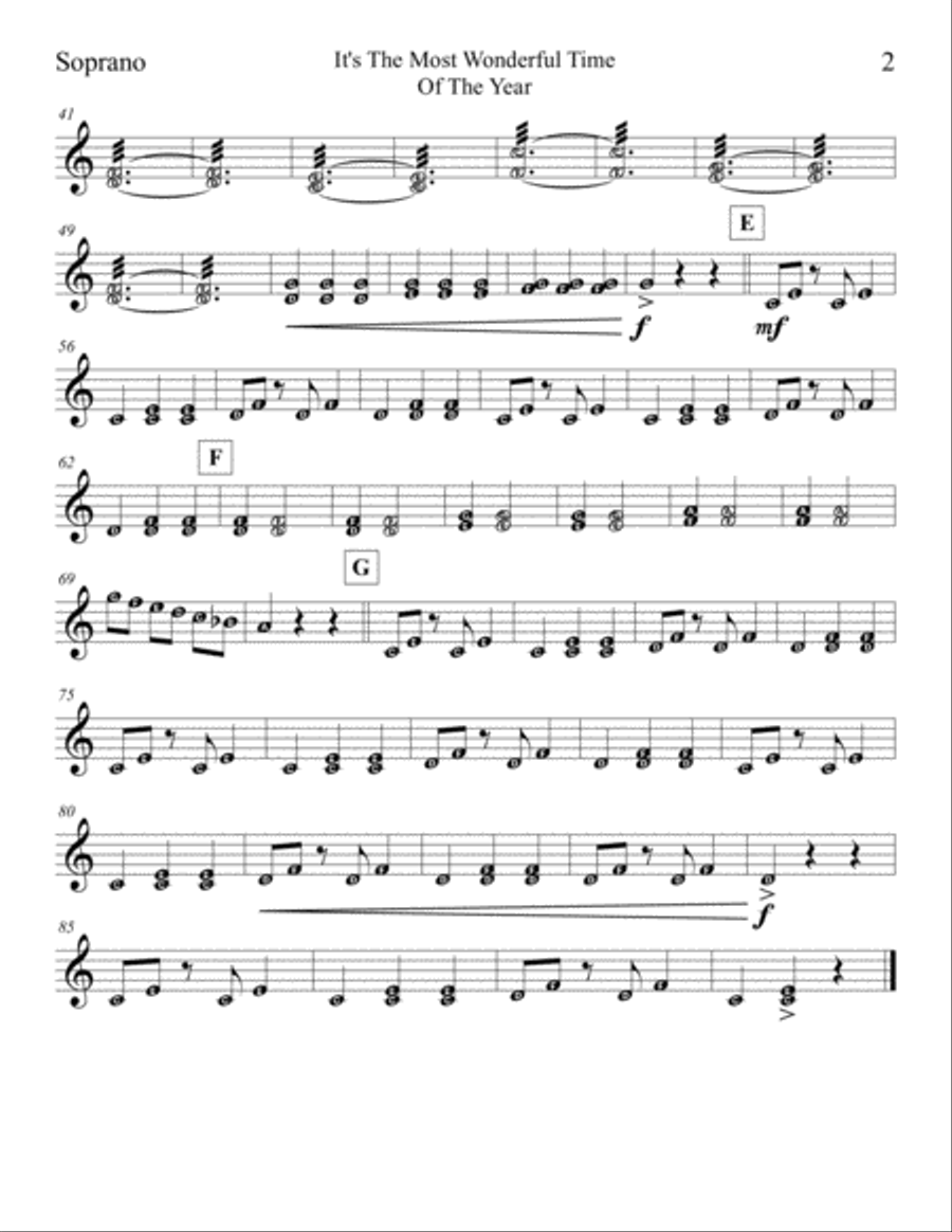 The Most Wonderful Time Of The Year Large Ensemble scores gallery preview page 6