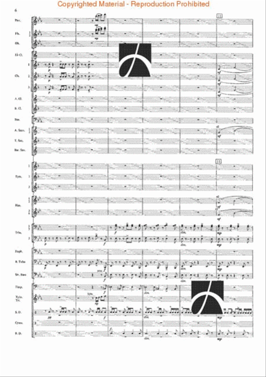 The Seventh Night of July Concert Band scores gallery preview page 3