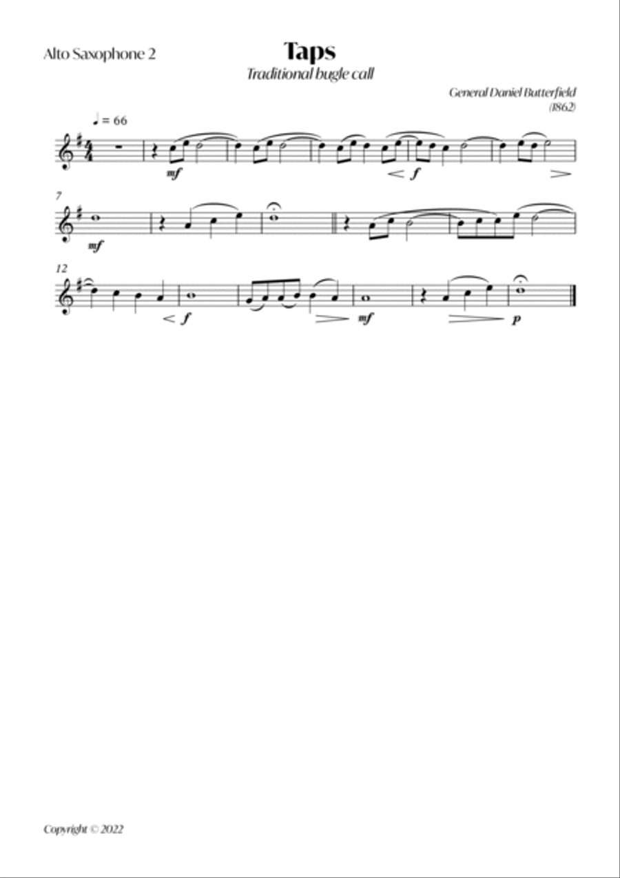 TAPS - God Is Nigh (Sax Quartet) Saxophone Quartet scores gallery preview page 3