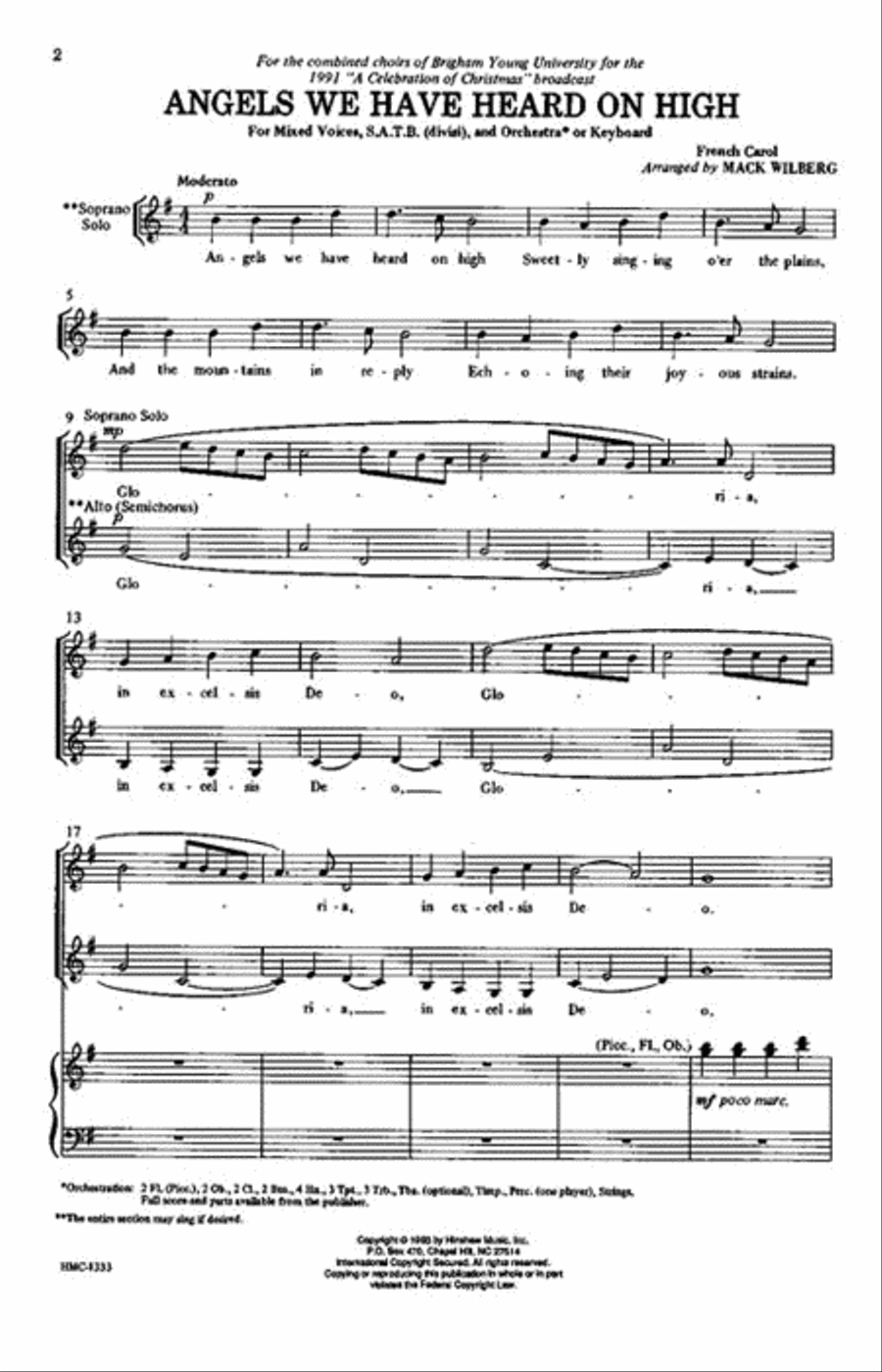 Angels We Have Heard on High Divisi scores gallery preview page 2
