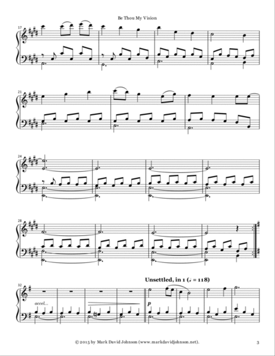 Be Thou My Vision Be Thou My Vision Piano Solo scores gallery preview page 3