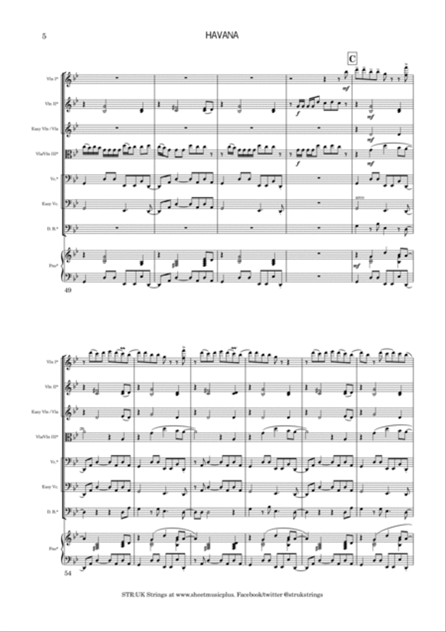 Havana Score and Parts scores gallery preview page 6