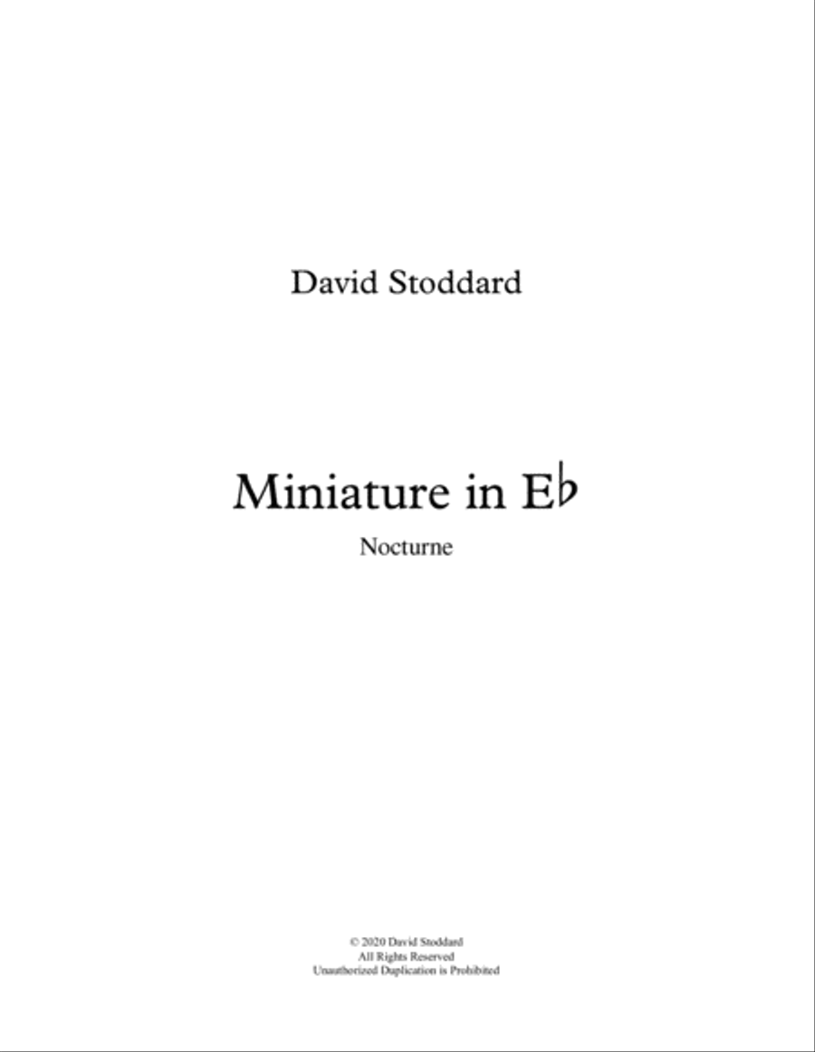 Nocturne Impromptu Nocturne Impromptu Piano Solo scores gallery preview page 1