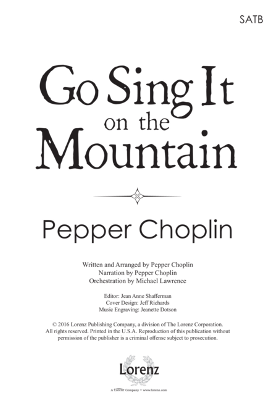 Go Sing It on the Mountain - SATB Score with Performance CD 4-Part scores gallery preview page 2