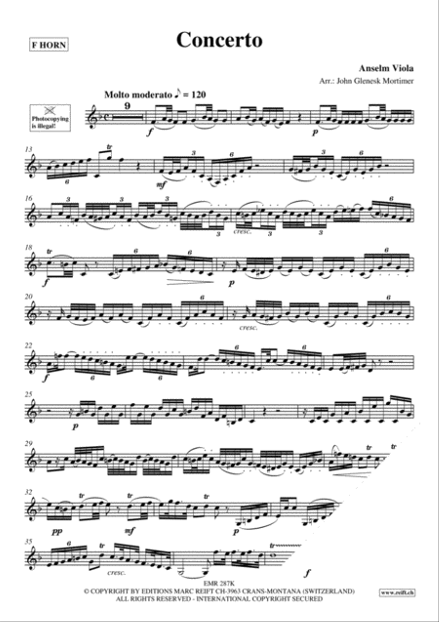 Concerto Horn scores gallery preview page 3