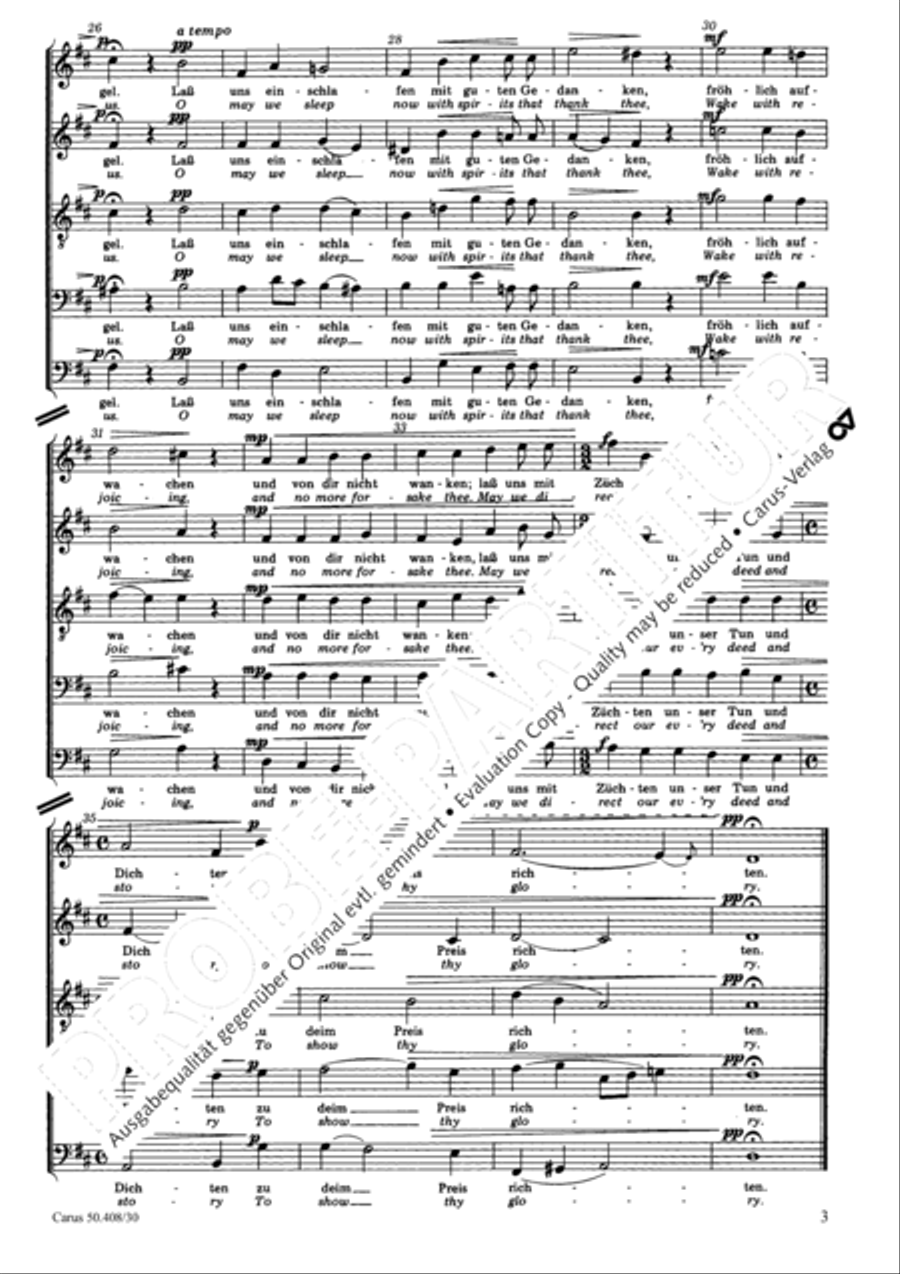 Nachtlied; Der Mond ist aufgegangen Voice scores gallery preview page 4