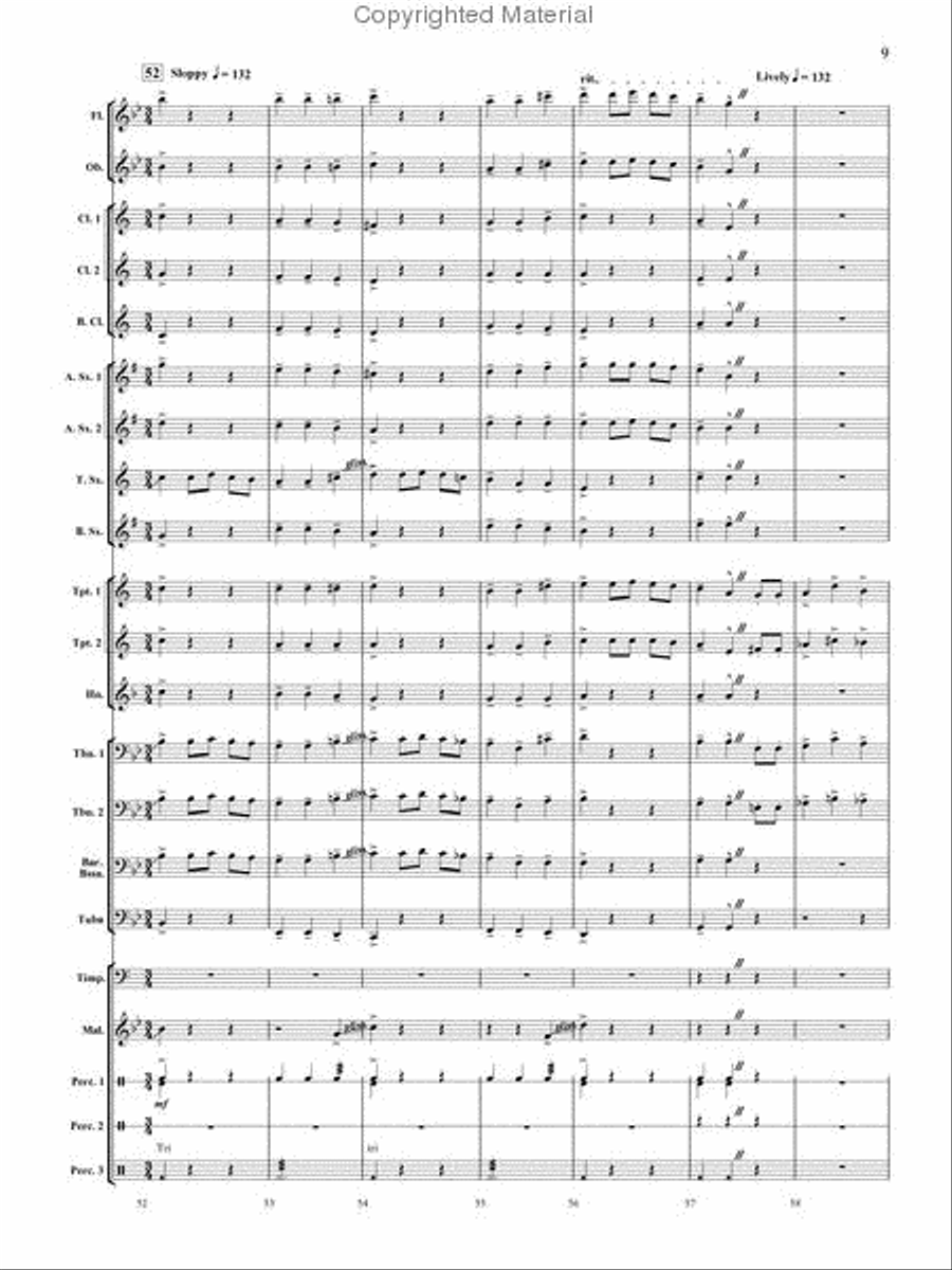 Santa's Big Adventure Concert Band scores gallery preview page 10