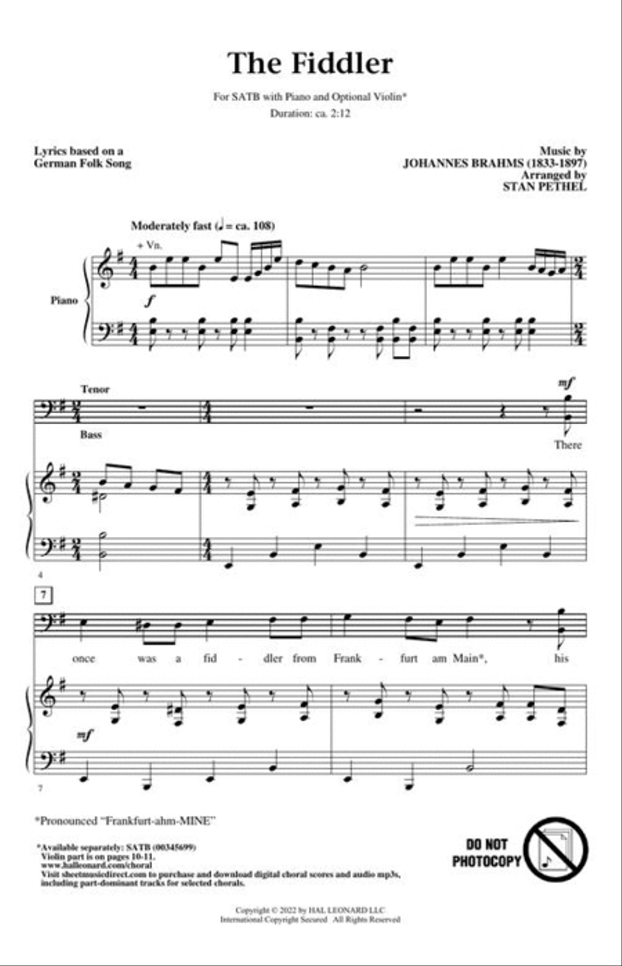 The Fiddler 4-Part scores gallery preview page 3