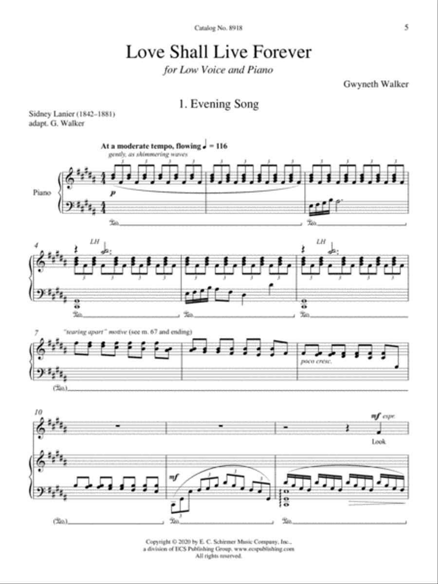 Love Shall Live Forever Low Voice scores gallery preview page 4