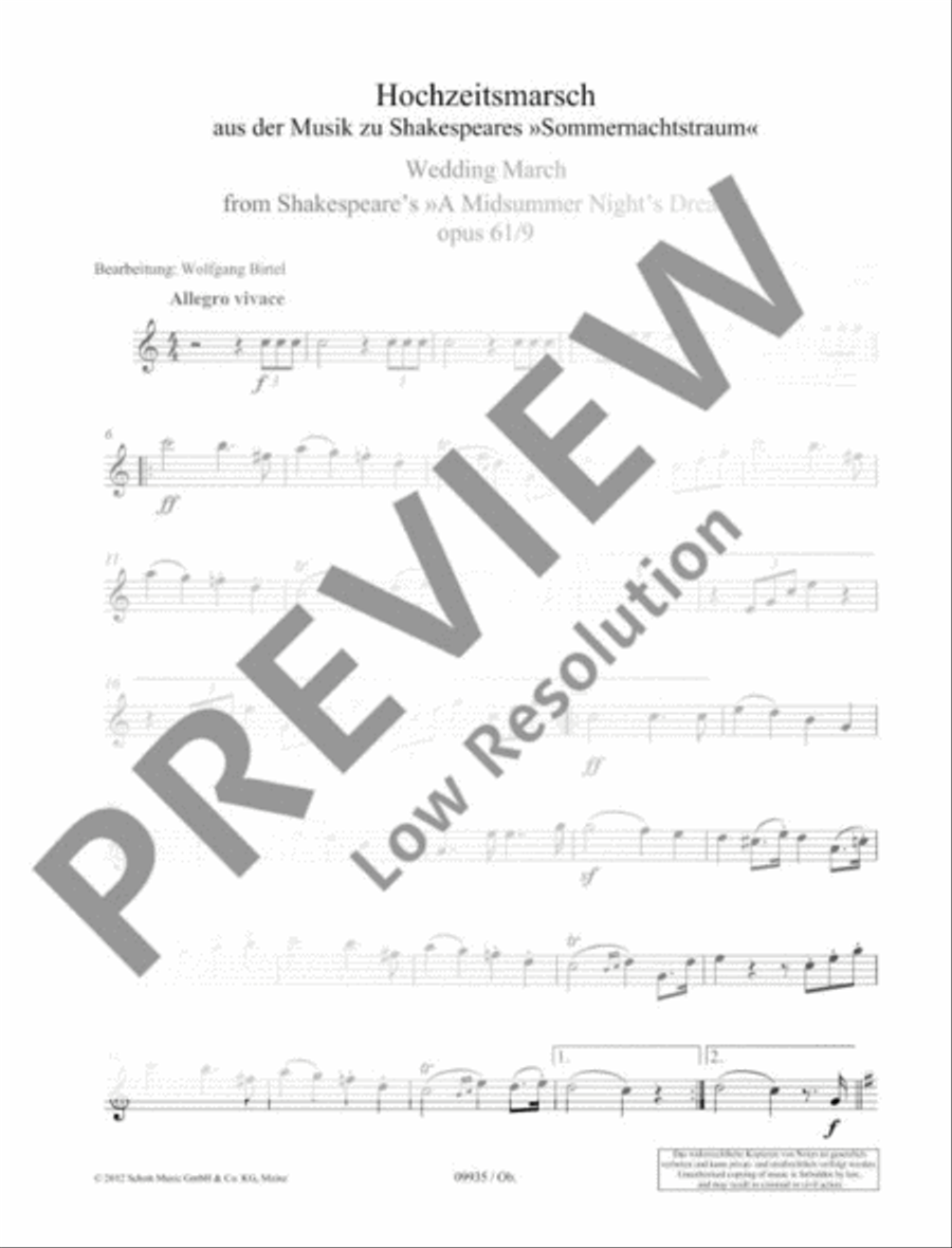 Wedding March Piano Accompaniment scores gallery preview page 14