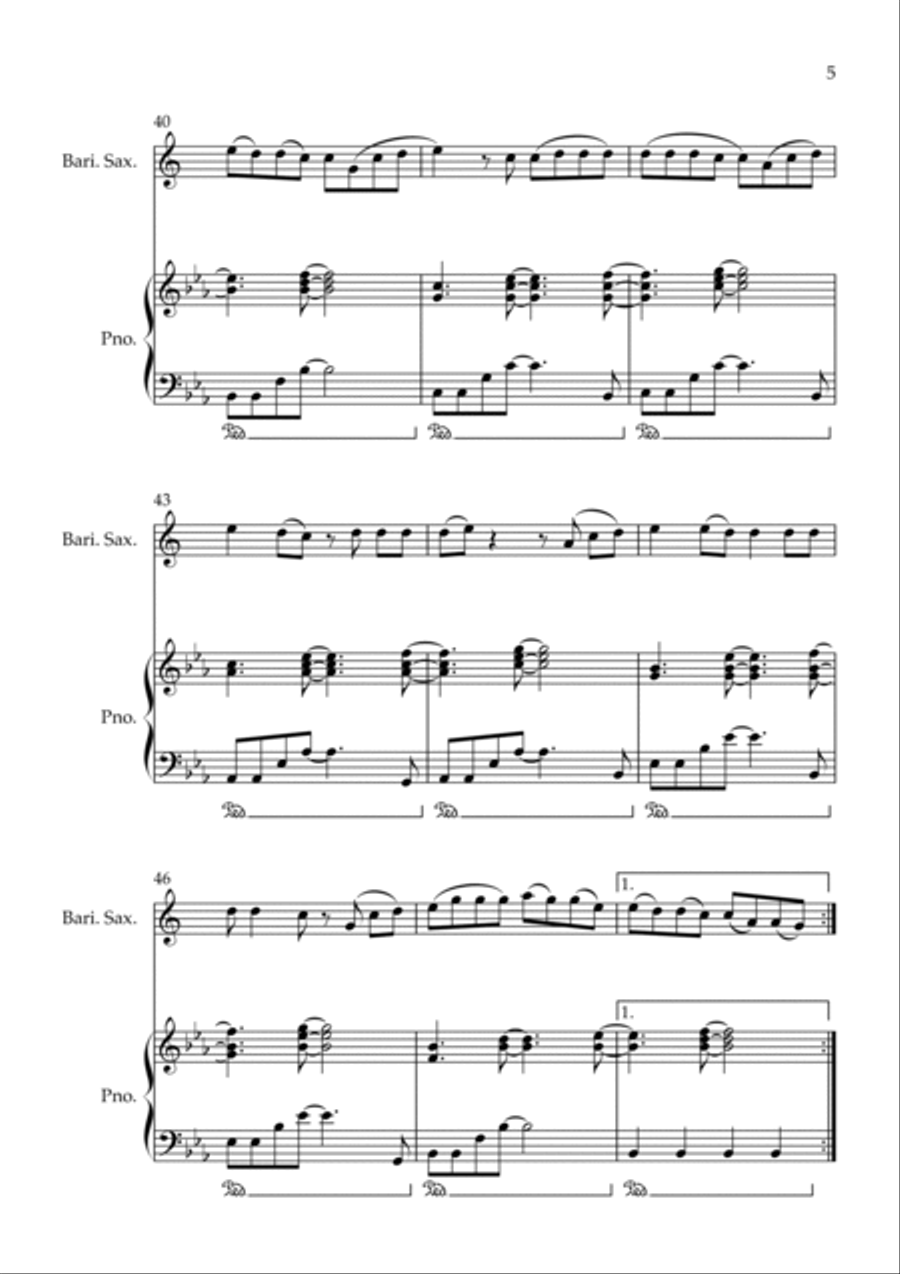 Shivers Baritone Saxophone scores gallery preview page 5
