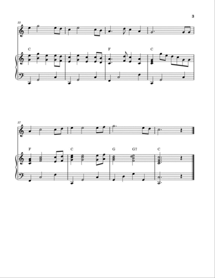 Will The Circle Be Unbroken (Oboe Solo with Piano) Piano scores gallery preview page 3