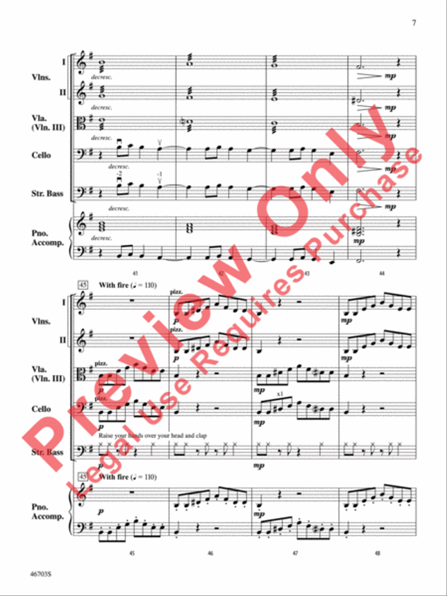 Danza Española by Bob Phillips String Orchestra - Sheet Music page 8