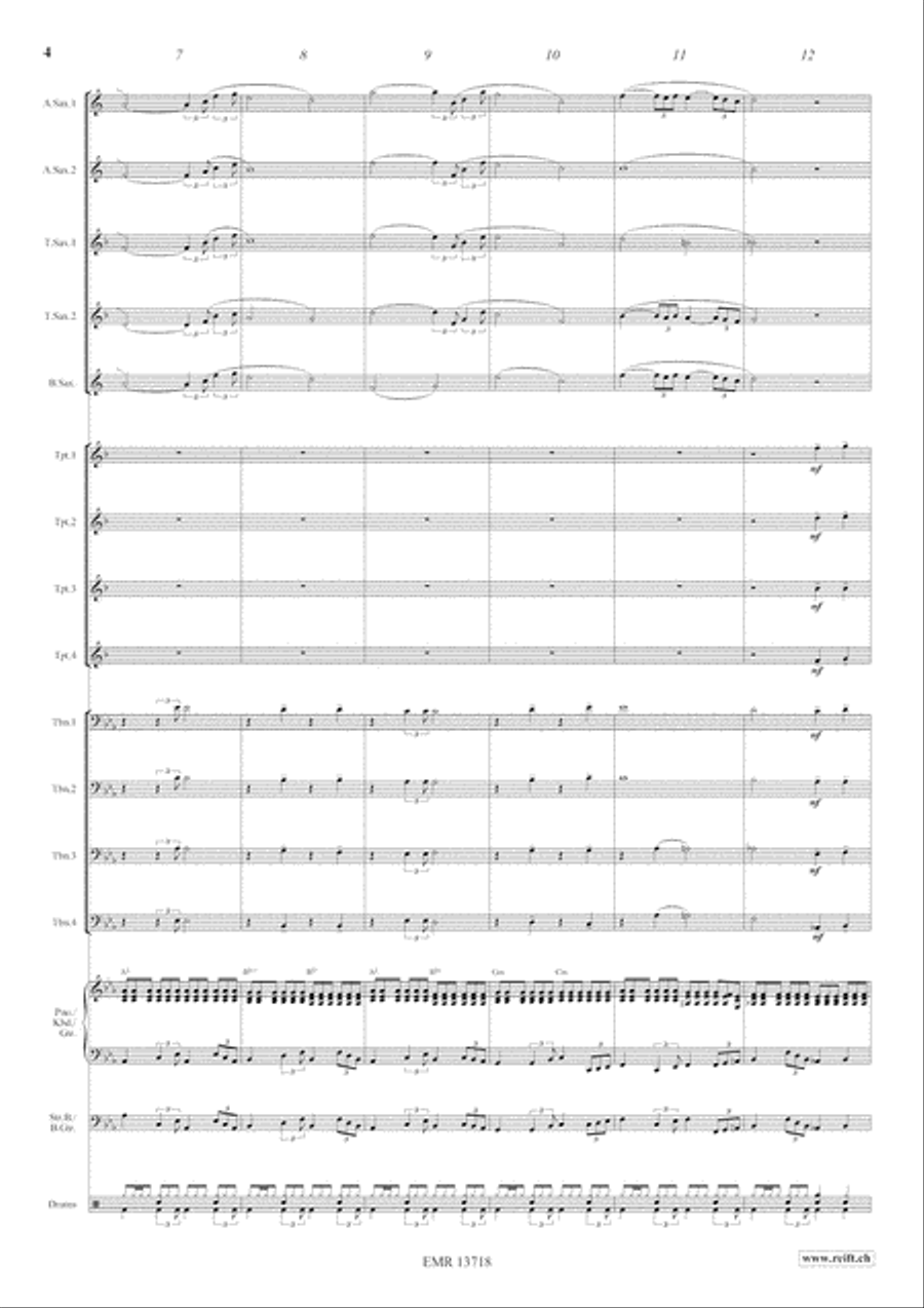 Iris Blues Big Band scores gallery preview page 5