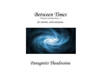 Book cover for Between Times for clarinet, viola and piano