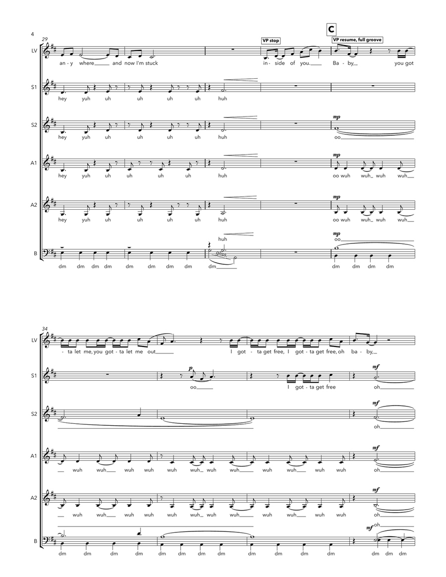 Obsessed 3-Part scores gallery preview page 4