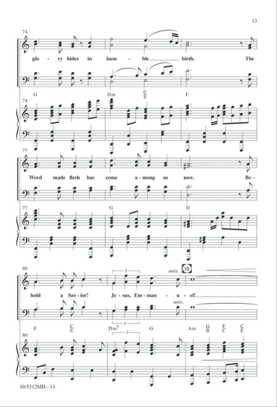 Behold a Savior! Behold a Savior! 4-Part scores gallery preview page 13