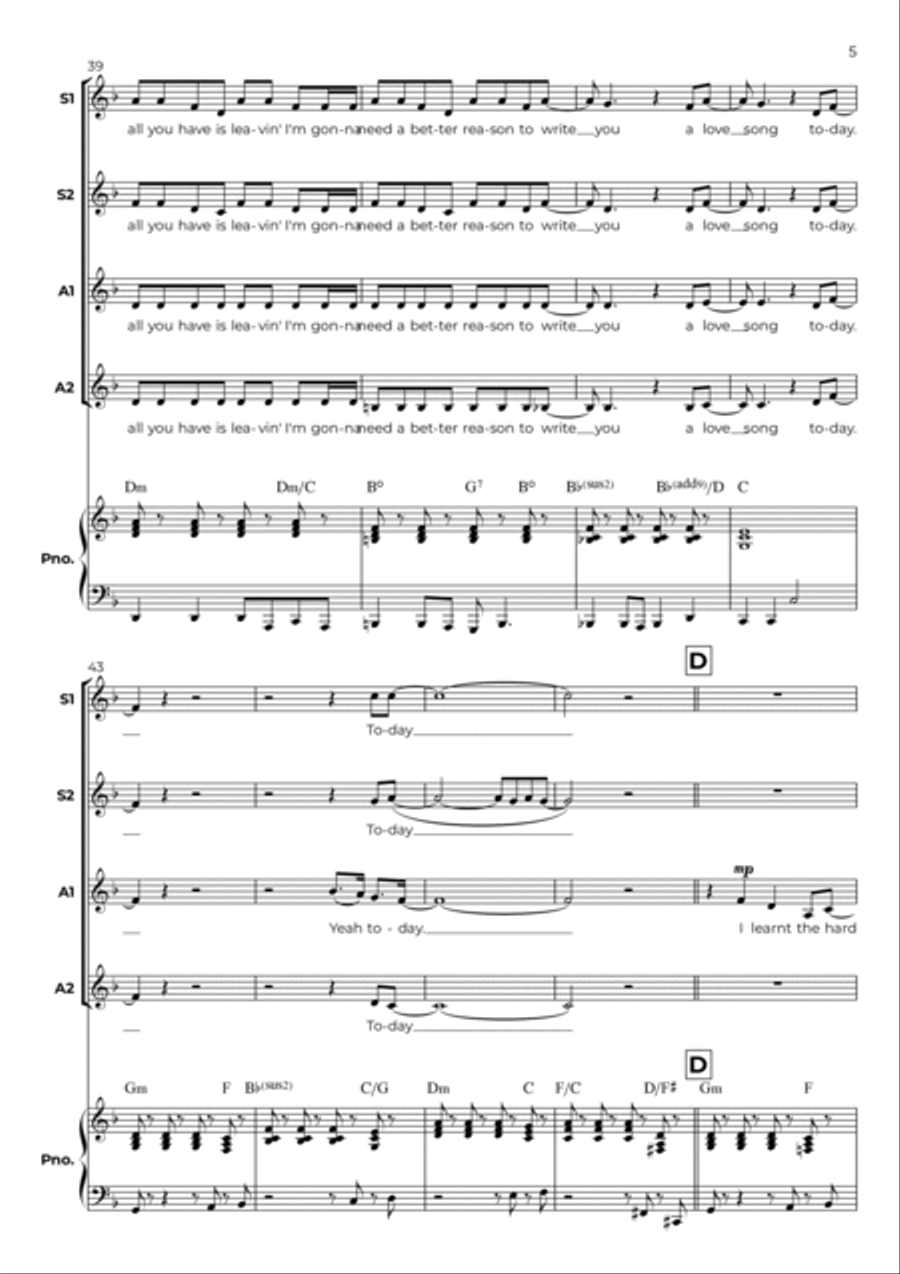 Love Song SSAA scores gallery preview page 5