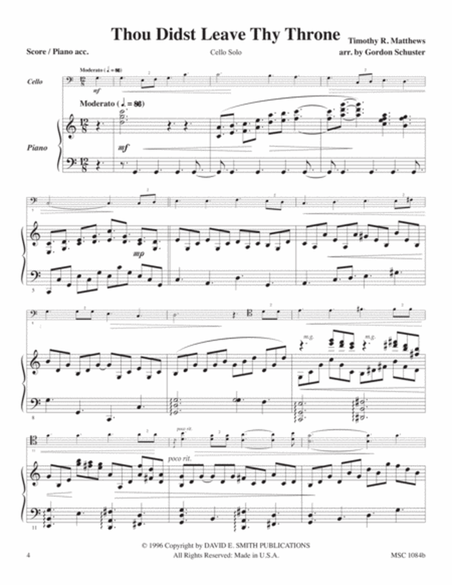 Maj. Christmas Solos- Cello, Vol. 4
