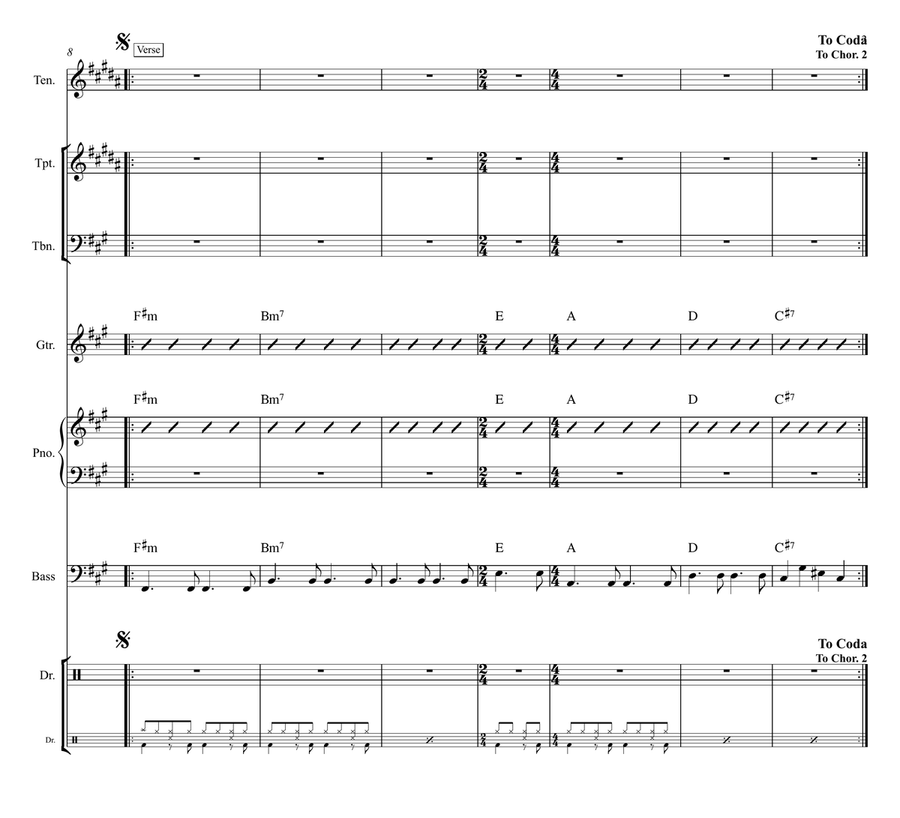 I Say A Little Prayer Cover Band scores gallery preview page 3