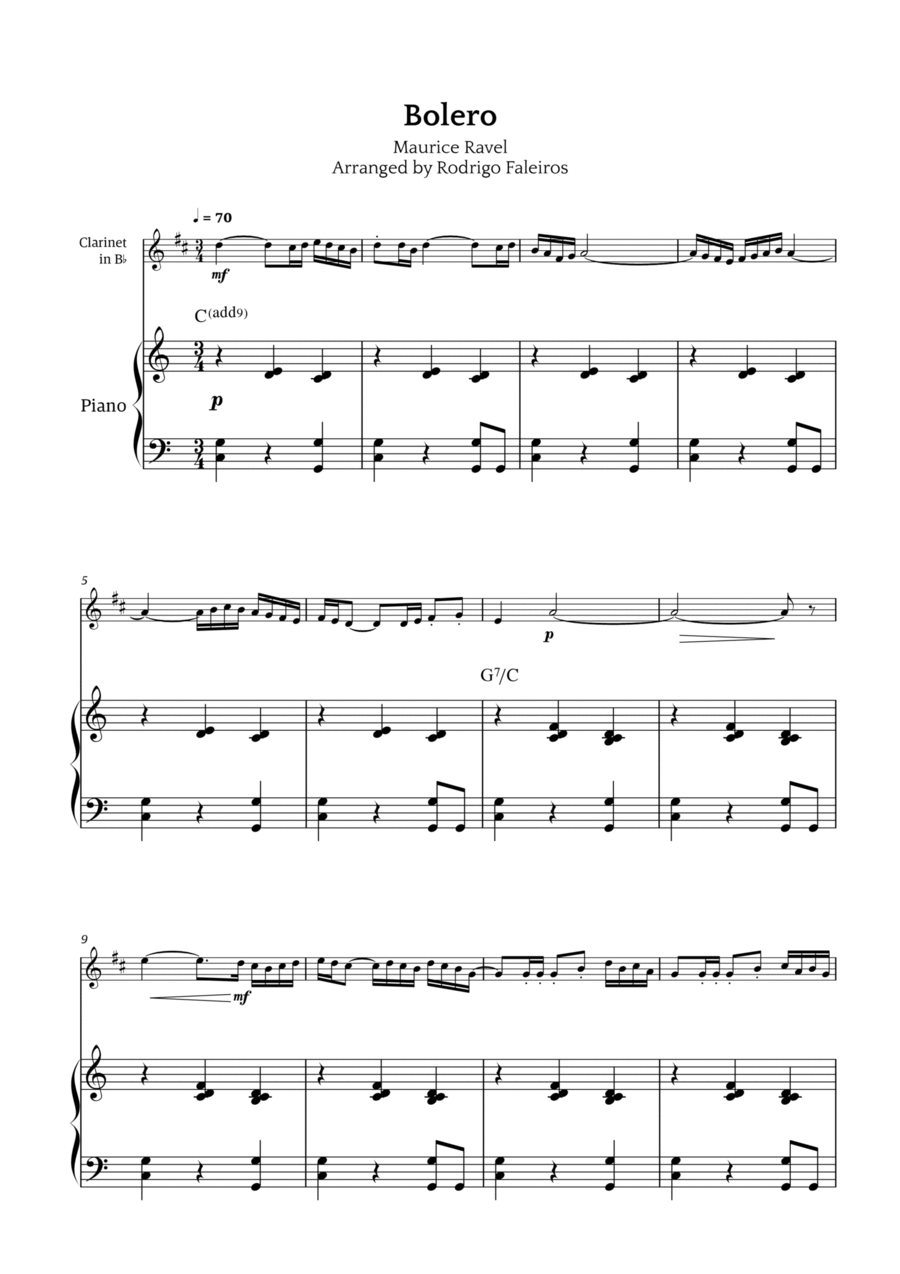 Bolero Chamber Music scores gallery preview page 1
