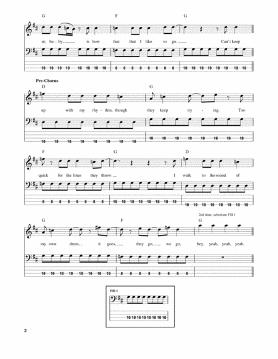 The Walker The Walker Guitar Tablature scores gallery preview page 2